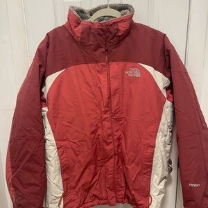 The North Face Red and Cream Jacket